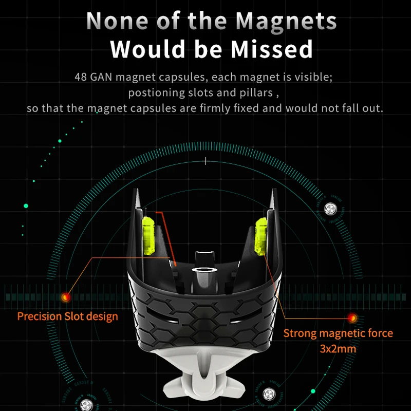 GAN356M 3x3x3 Magnetic Magic Cube Professional 3x3 Gancube GAN 356m Speed Puzzle Accessories 3×3 Toy GAN356 Original Cubo Magico 5