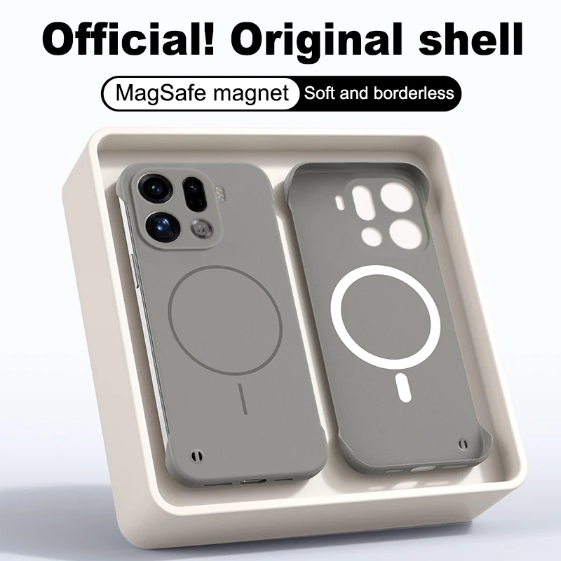 Luxury Thin Matte Frameless Magnetic Shockproof Cover