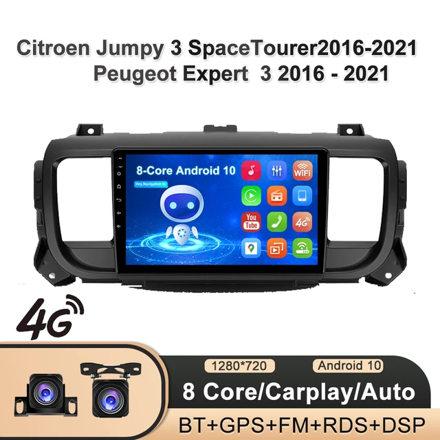 Car Radio For Citroen Jumpy 3 Spacetourer 2016 - 2021 Quad-core Gps  Autoradio Stereo Support Rear Camera Dvr Usb Carplay - Car Multimedia  Player - AliExpress