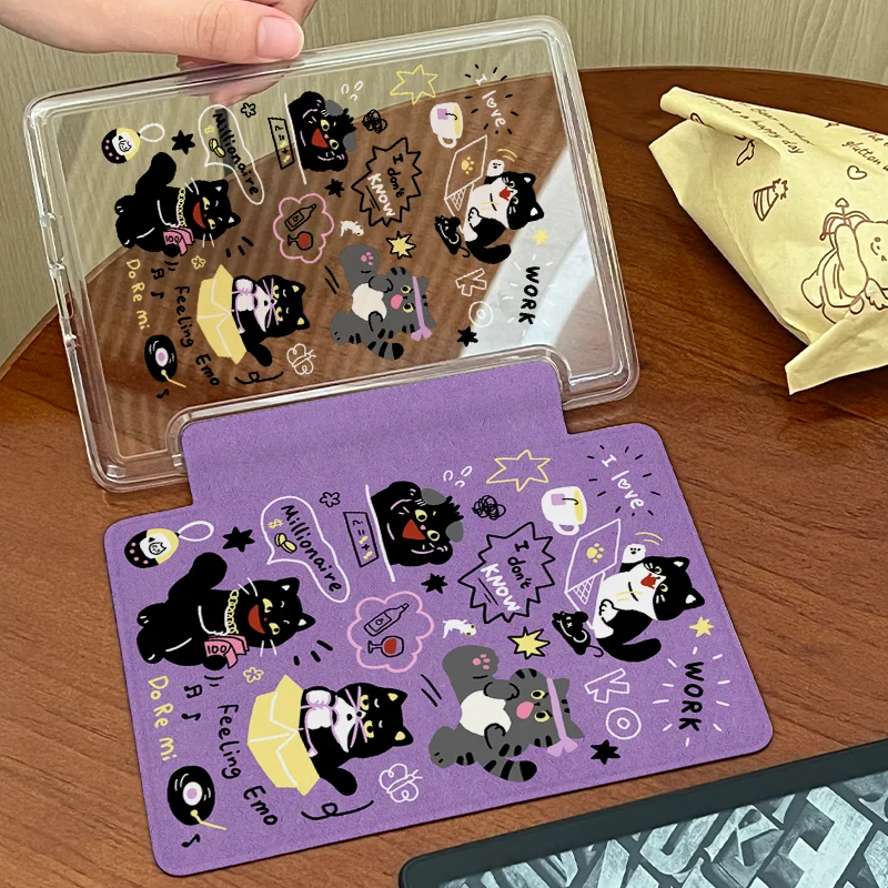 Funda para Kindle, Diseño Divertido de Gato, Acrílico Transparente, Activación/Desactivación Automática Magnética, Compatible con Kindle 10.ª/11.ª Generación / Paperwhite 1-6