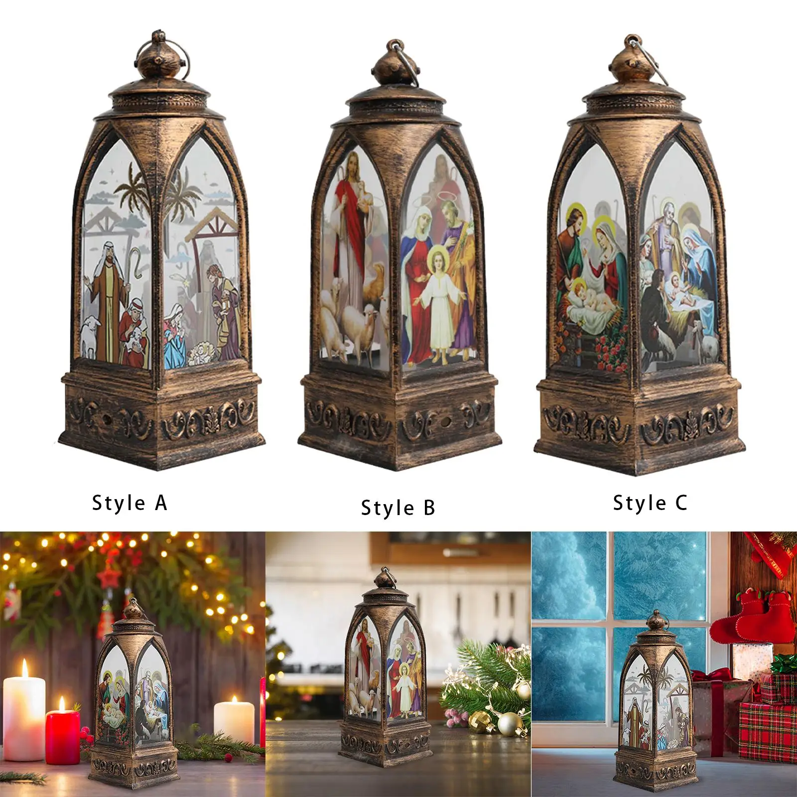 

LED Christmas Lantern Luminous Christmas Decoration for Xmas Outdoor Wedding