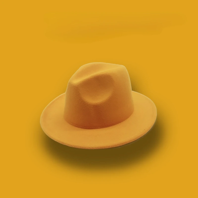 Women's Autumn & Winter Felt Fedora - Wide Brim Retro Hat
