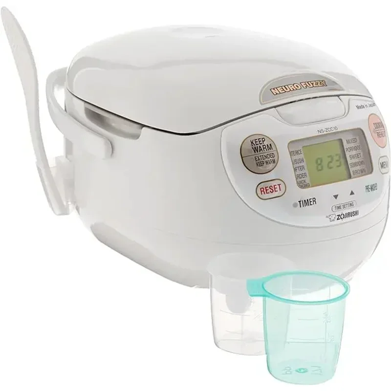 Qwqwzojirushi NS-ZCC18 neuro fuzzy rice cooker & warmer, 10 Cup,Premium White, made in Japan 2