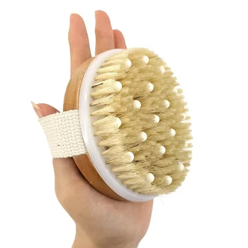 Natural Bristle Body Brush 1