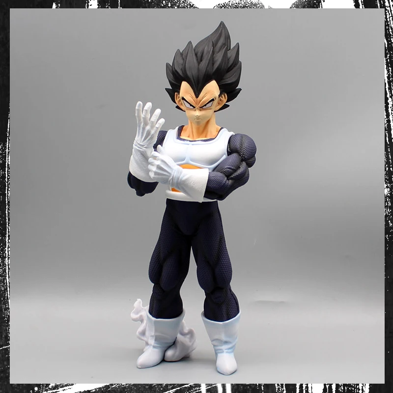 

33cm Dragon Ball Anime Figure Vegeta Action Figurine Black Wear Standing Model Toy Freeeship Exquisite Birthday Gift For Friends