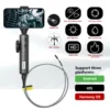 WDLUCKY 360° Two-Way Articulating Borescope Industrial Endoscope 3.9mm Car Sewer Inspection Camera with Light for  IOS Android 1