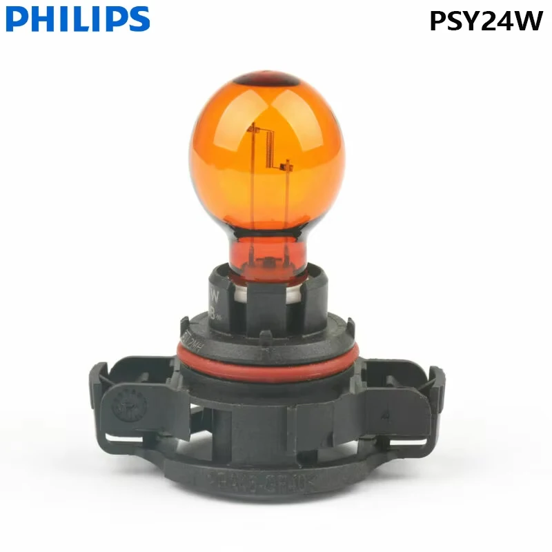 필립스 HiPerVision PSY24W 12188 자동차 할로겐 PG20/4 12V 24W 2200K 방향지시등 앰버 전구 12188NAC1,1X