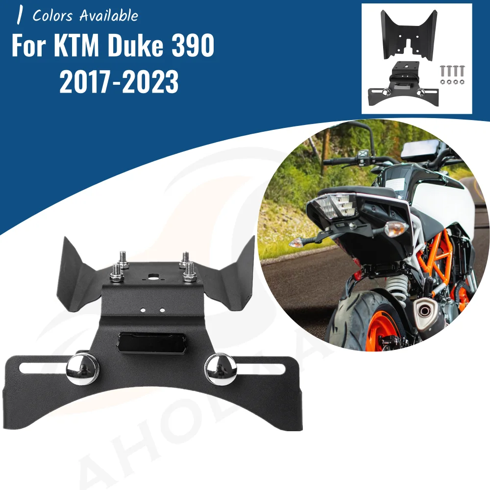 Universal Motorcycle Tail Tidy License Plate Holder Fender Eliminator With LED - Duke 390