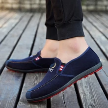  Autumn Men Casual Shoes Fashion Men Shoes Denim Men Loafers Moccasins Slip On Men's Flats Male Driving Shoes Zapatillas Hombre 