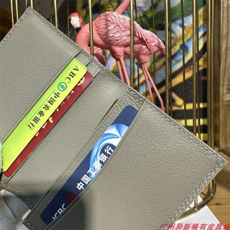 2024 New Luxury Crocodile Leather Card Holder Hand Sewn Wax Thread Genuine Leather Card Bag Himalayan White Card Case 45