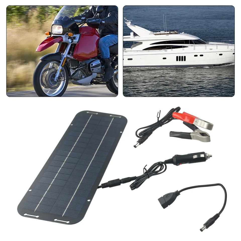 Chargeur Solaire 60W 12V - Panneau Solaire Photovoltaïque Pour Caravane, Voiture, Van, Bateau Et Batterie