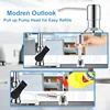 500ML Liquid Soap Bottle Sink Mount Stainless Steel Hand Pressure Soap Dispenser Bottle Kitchen Sink Liquid Soap Dispenser Pum 3