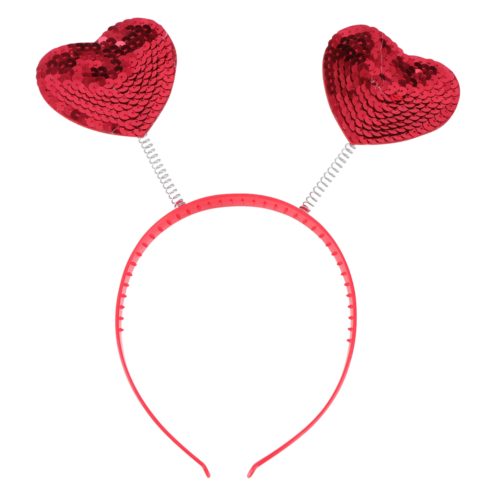 

Osaladi Christmas Decor Hearts Love Sequin Headdress Red Valentines Day Headband Hair Clasp Cupid Hair Accessories Costume
