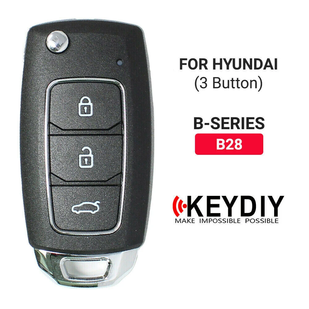 

KEYDIY KD автомобильный Выкидной ключ дистанционного управления для Hyundai B-Series 3 кнопки B28 для фото