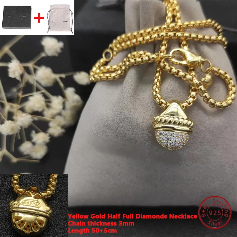 

Очаровательные и классические: серебряное ожерелье с драгоценными камнями 2024 S925 для незабываемых конфетных сувениров