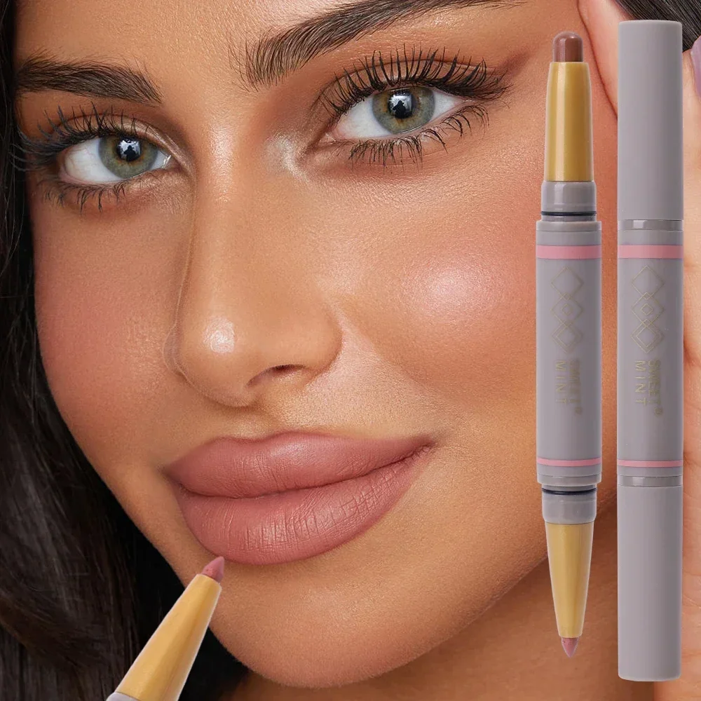 Lip liner pencil Double Sided Matte Lip Liner Pen Solid Lip Gloss Waterproof Long Lasting Lipsticks