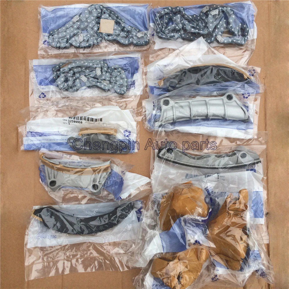 (12pcs/set)Engine Original Timing Chain Kit Repair Set For Chevrolet 2012 Traverse Buick Enclave