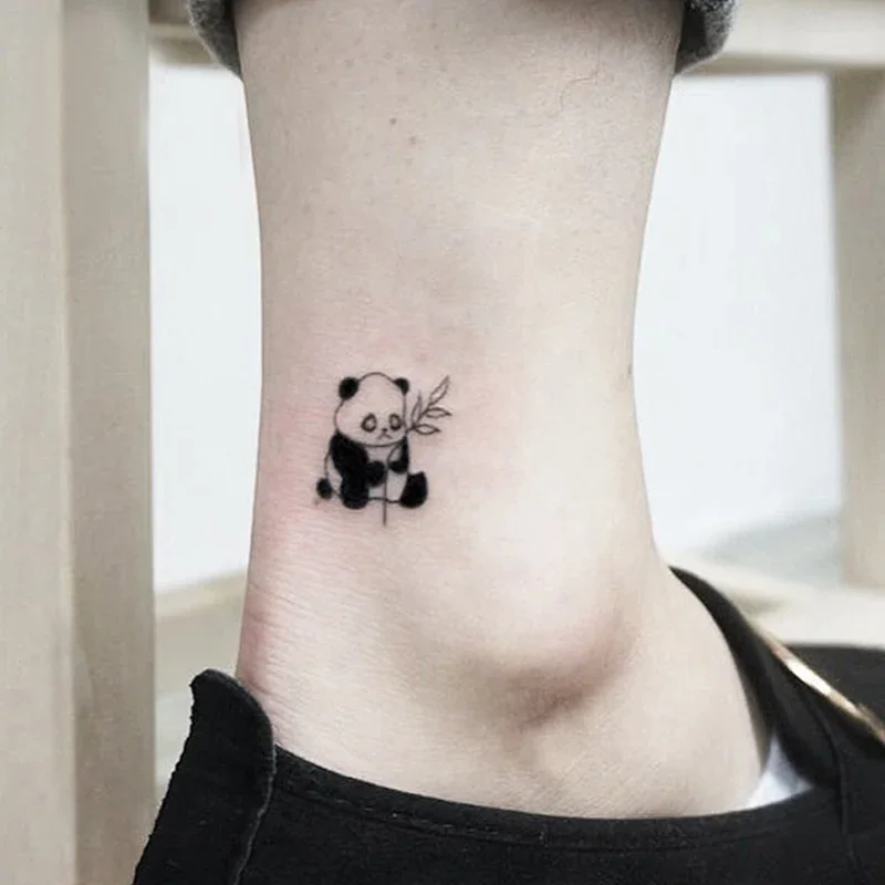 

Waterproof Temporary Tattoo Stickers Lovely Cartoon Panda Tattoo Small Size Tatto Flash Tatoo Fake Tattoos for Man Girl Women