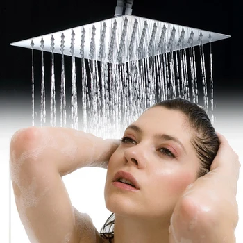 XAOZO สีดํา/ชุบโครเมี่ยมห้องน้ําชุดฝักบัวในครัวเรือนทองแดงก๊อกน้ําติดผนังอ่างอาบน้ําก๊อกน้ํา Rain Shower 2