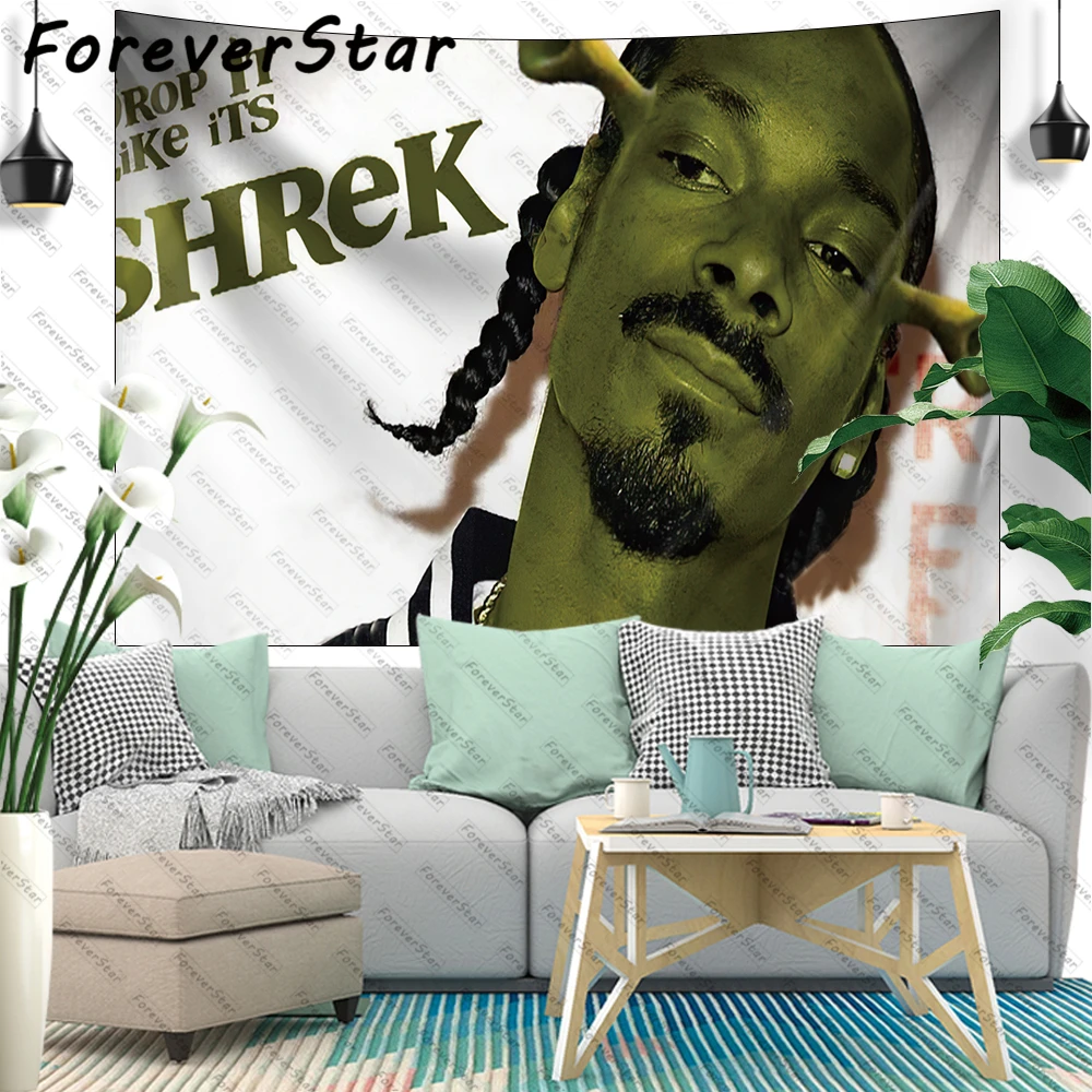 Snoop Dogg Tapestry Wall Hanging Shrek Tapestries Meme Tapestry