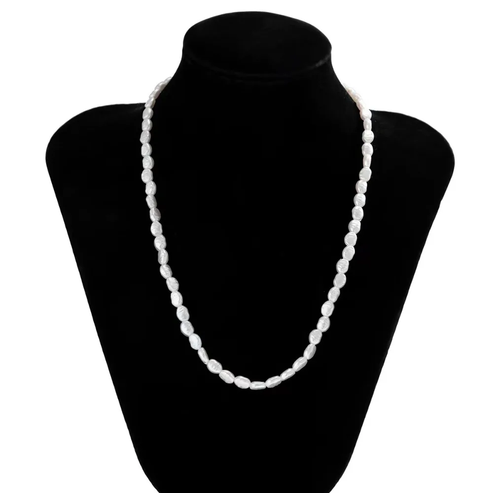 Imitation Pearl Choker Necklace Vintage Elegant