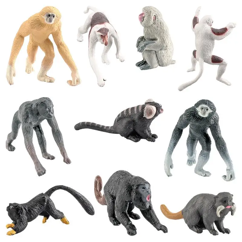 

Monkeys And Gorillas Figurines Monkey Toy Wild Life Jungle Animal Model Chimpanzee Realistic International Wildlife Toy