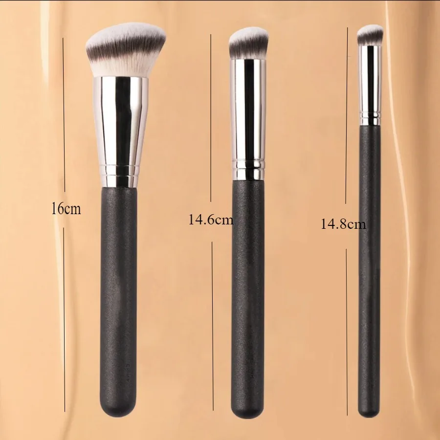 Pro Dual-Ended Foundation Brush - Hypoallergenic Dense Concealer & Contour Blender | Vegan Cruelty-Free Face Makeup Tools