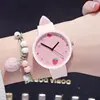 Macaron Strawberry Heart Dial Children's Cute Korean Jelly Silicone Strap Quartz Luminous Girls Boys Clock Watch Birthday Gift 2