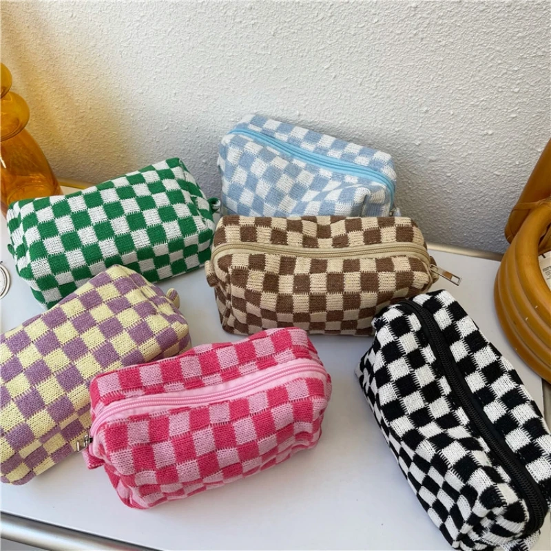 Borsa per cosmetici Borsa per trucco Custodia per trucco da viaggio portatile Astuccio per matite carino Borsa da toilette da donna per ragazze che viaggiano - immagine 5