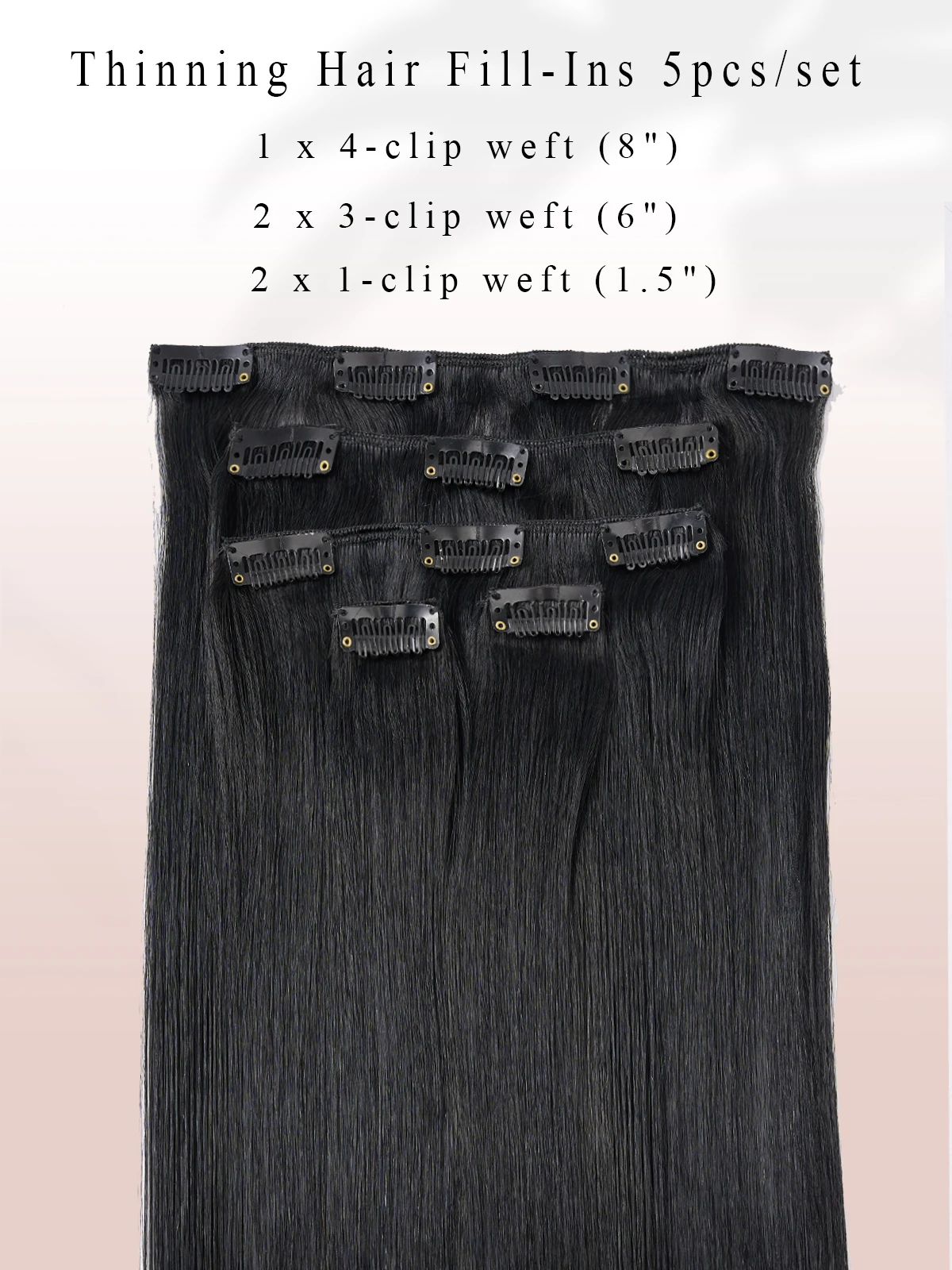 Loveline 12A Ŭ  ͽټ ΰ Ӹī 5pcs õ ťƼŬ      Cabello Humano Con Ŭ 60-85g
