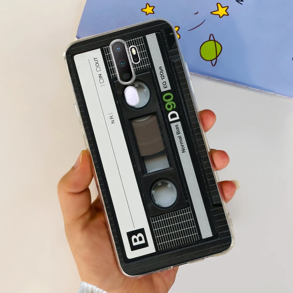 Stylish Painted Clear Silicone Phone Case, Soft Protective Cover