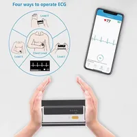 Wireless Bluetooth Blood Pressure Monitor With ECG Function Automatic Digital BP Machine Heart Rate Pulse EKG Support USB Charge 2