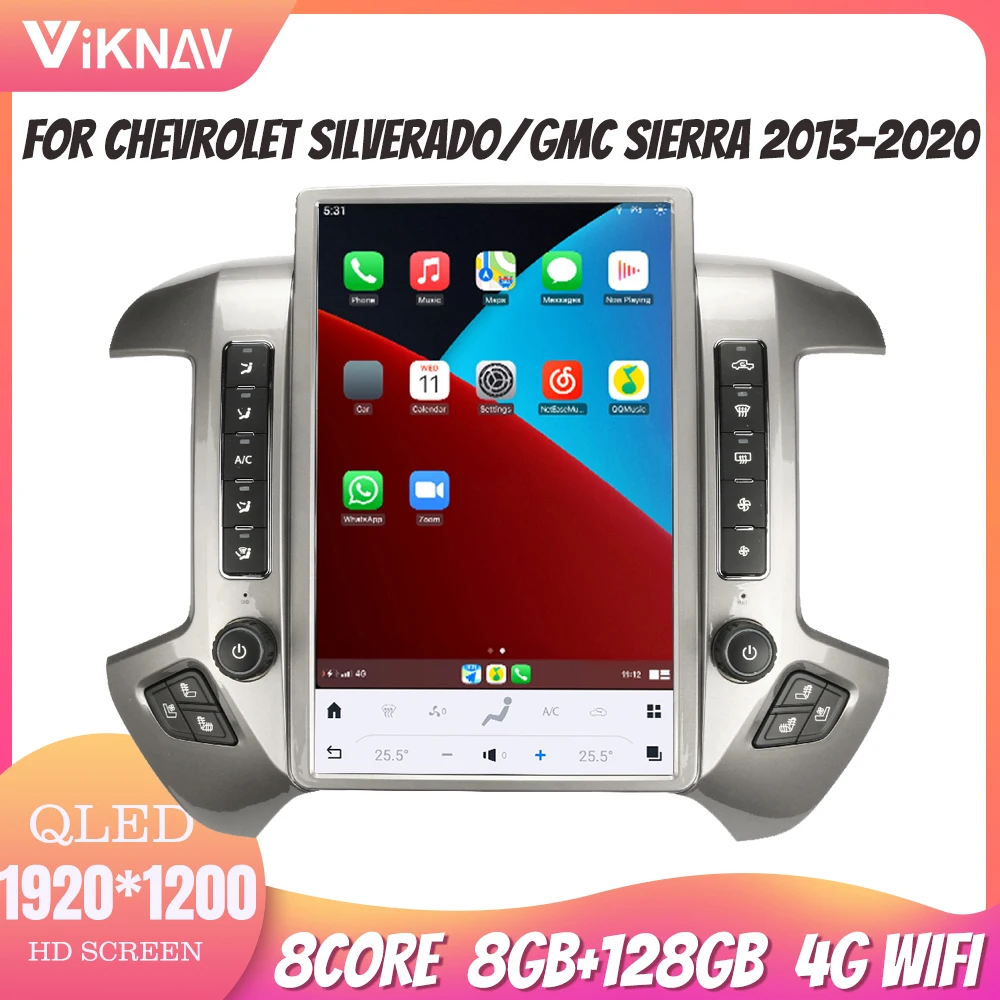 

Android 11 Tesla Multimedia Stereo For Chevrolet Silverado GMC SIERRA 2013-2020 Navigation Video Auto Audio Radio Head Unit