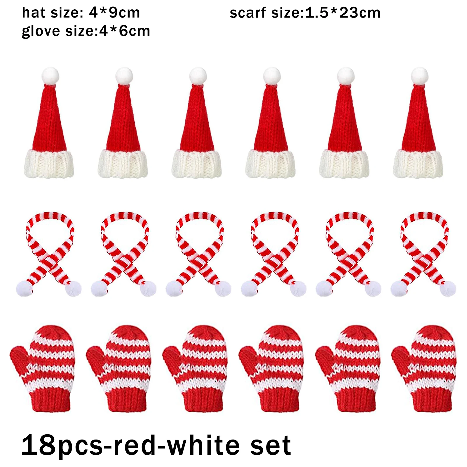 18pcs-red-white set