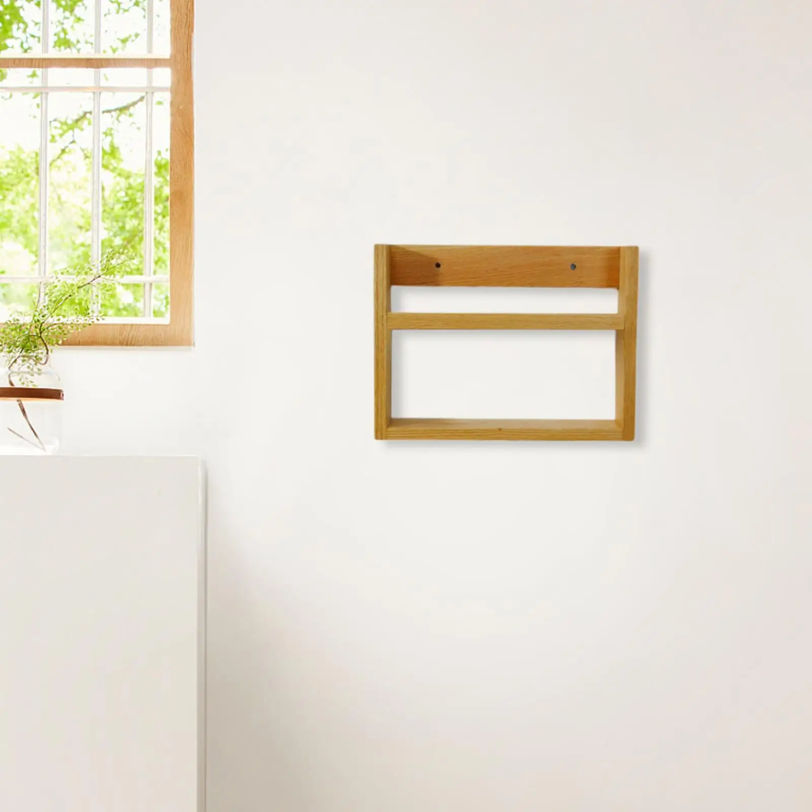 Wall Mounted Magazine Holder Newspaper Book Rack Bookshelf Storage Rack for Home Office Decor