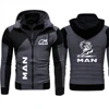 2024 New Men's MAN Truck Logo Fashion Double layered Double Zipper Jacket Outdoor Leisure Cycling Mountaineering Sports Jacket 3