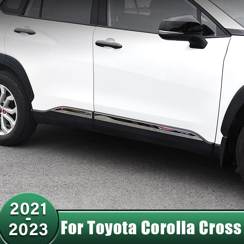 Car Door Protector Body Edge Guard Decalcomanie Gonna Laterale Adesivo Antigraffio Per Toyota Corolla Cross Xg10 2021 2022 2023 Hybrid