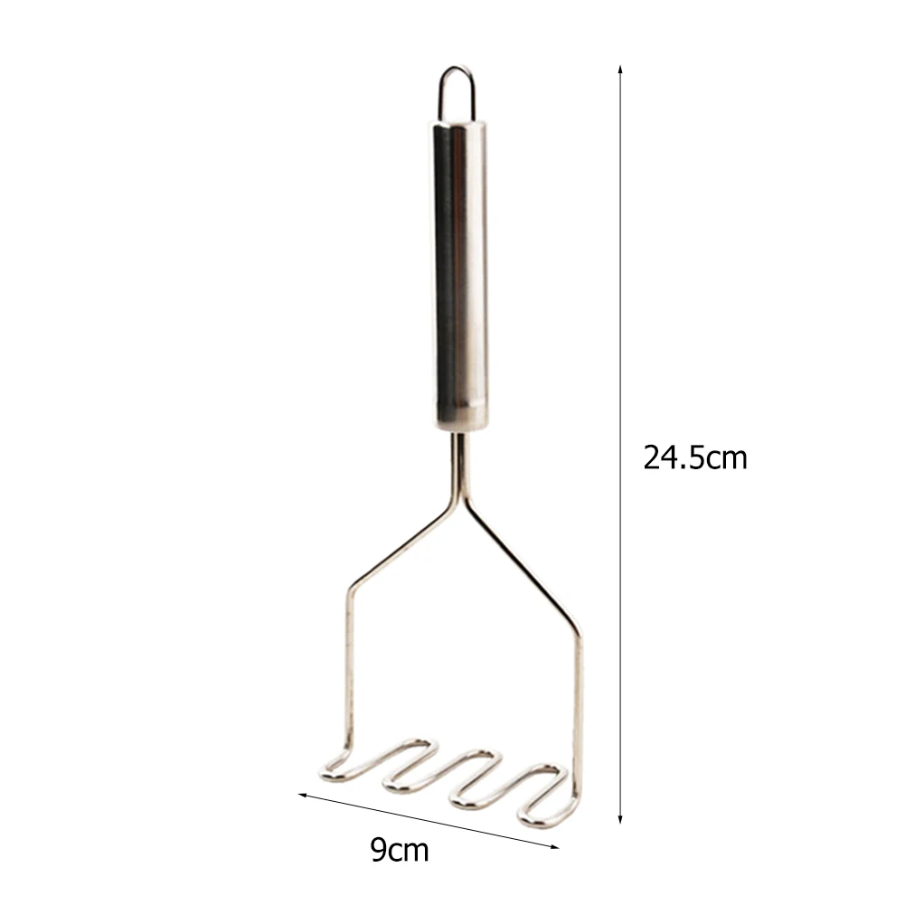 Potato Masher Potatoes Crusher Kitchen Accessories Wave Shape Cutter Heavy Duty Metal Mashing Utensil Wire Masher for Potatoes Avocados Beans