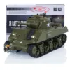 Heng Long RC Tank Infrared Combating 1/30 Scale RC Battle Tank Plastic Model Sherman M4A3 3841-01 2.4G Remote Control Toy 2