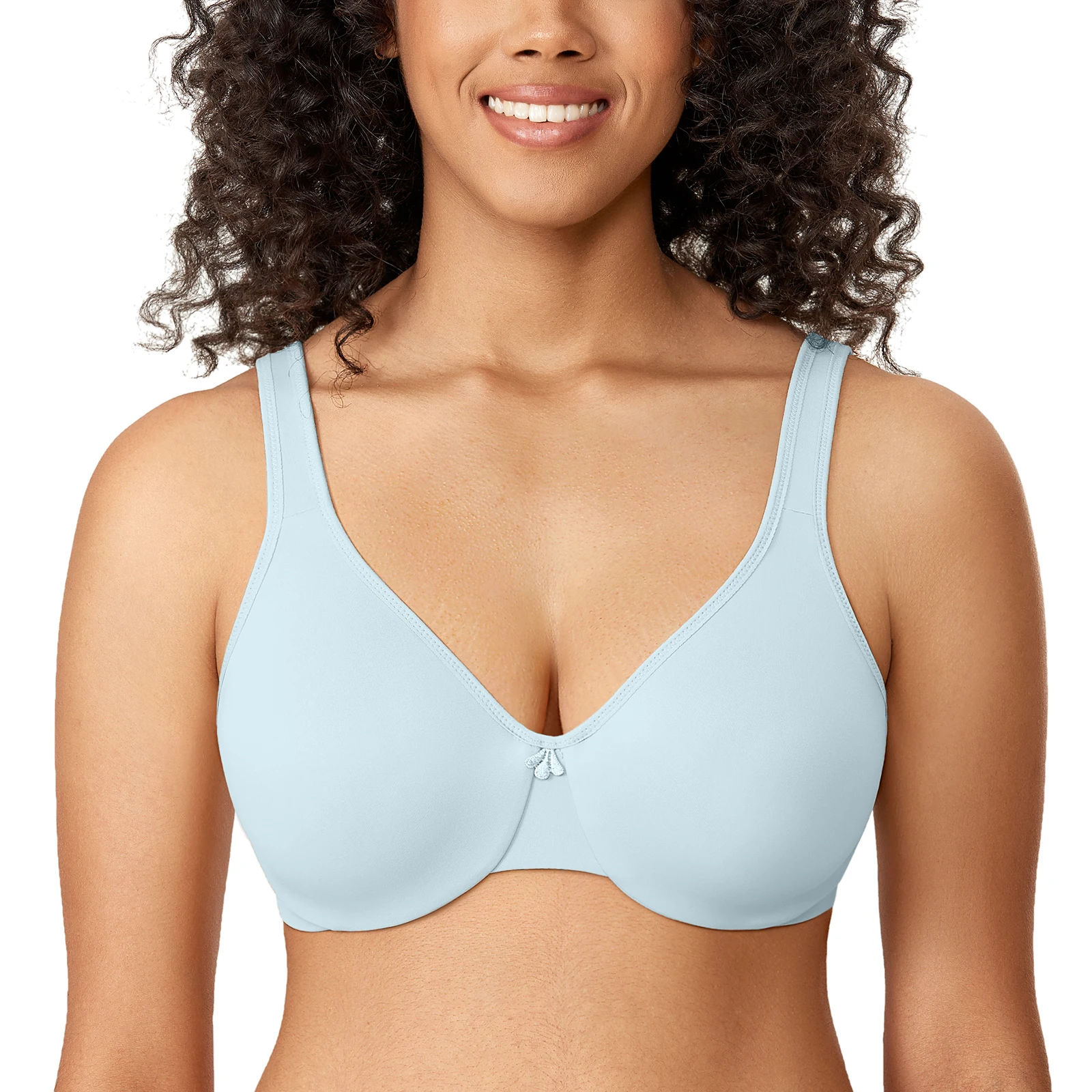Women's Seamless Minimizer Bra Plus Size Full Coverage Underwire Big Size Reducing Bras 34-44 C D DD E F