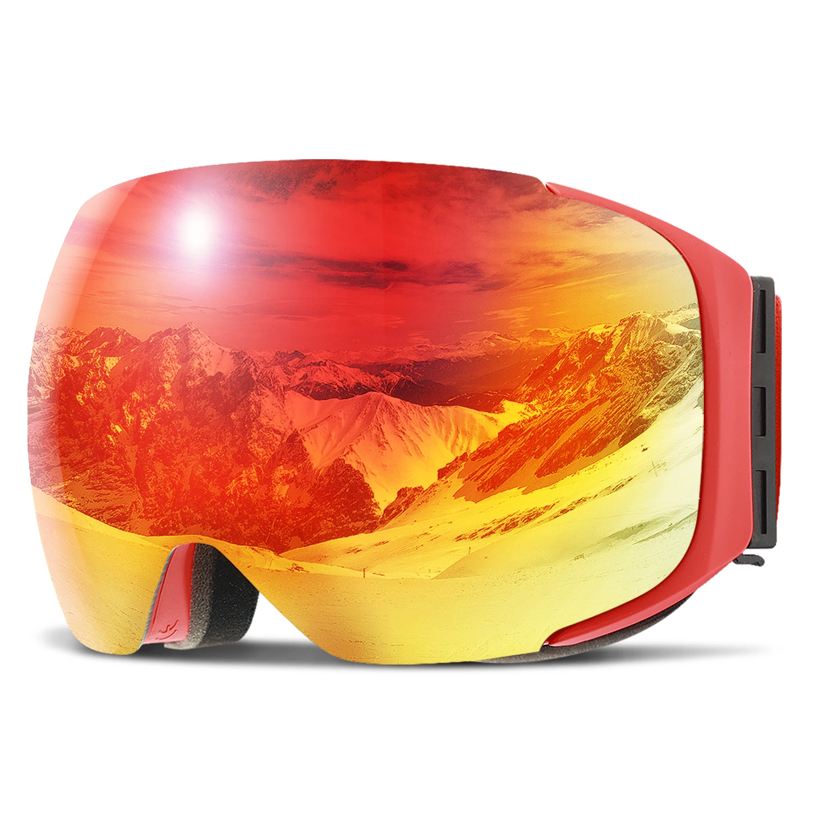 Ski Goggles COPOZZ Magnetic Men Women UV400 Protection