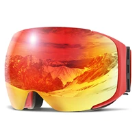 COPOZZ Magnetic Ski Goggles Men Women UV400 Protection Anti-Fog Ski Mask Outdoor Sport Snowboard Skiing Eyewear Adult 1