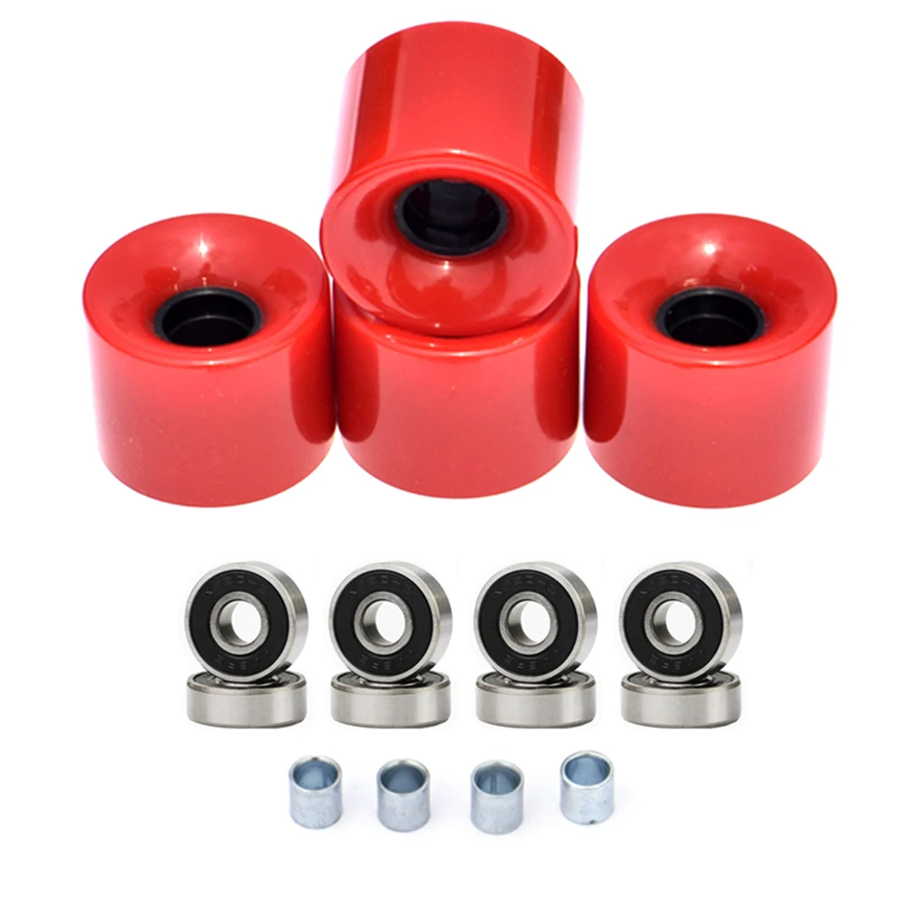 

Skateboard Longboard Wheels 60x45mm 78A ABEC-9 608RS Ball Bearing Spacer Set Standard Cruiser Roller Skate Wheel Accessories