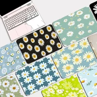New design floral daisy Rubber Small Desktop Desk Mat Kawaii Gaming Accessories Students Writing Pad Padmouse Desk Play Mats 1