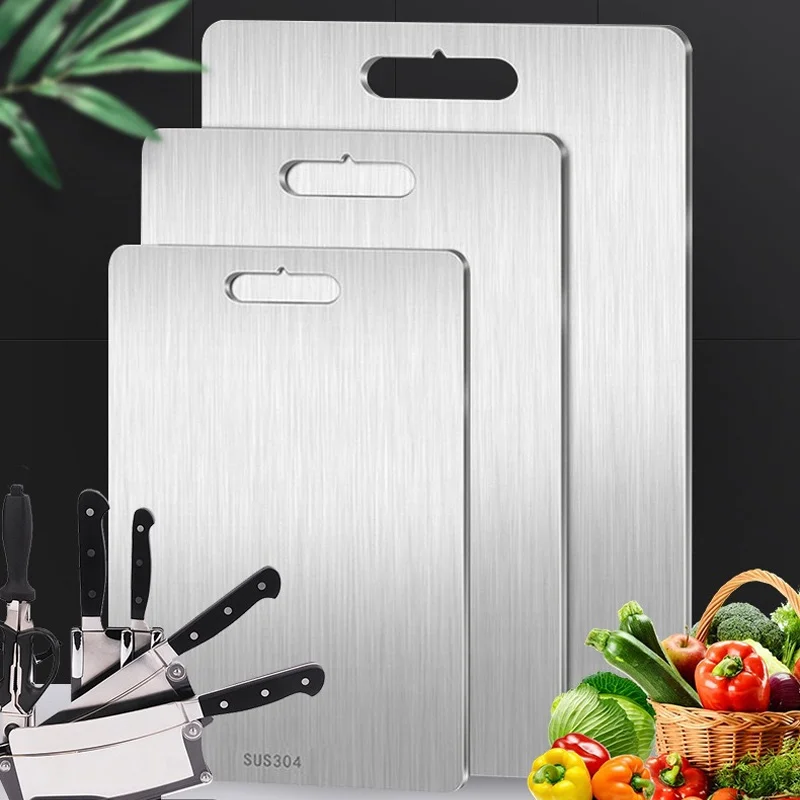 Cutting Board 316 Stainless Steel Panel Kitchen Household Thickened Double Sided Kneading Dough