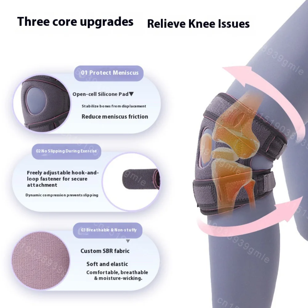 Knee Braces for Knee Pain Relief Compression Knee Sleeves with Patella Gel Pad Side Stabilizers Knee Support for Meniscus Tear