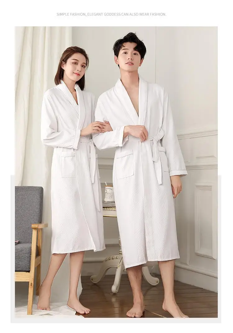 M-L KIMONO JAPONÉS Estilo Media Longitud Albornoz Hogar Ducha Hombre Mujer  EUR 34,21 - PicClick ES