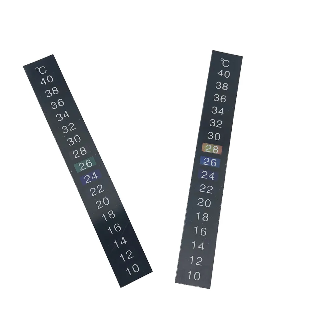 10pcs/lot 10-40℃ LCD Digital  Adhesive Thermometer Strip, Stick On Thermometer Tape for Brewing Wine Beer Aquarium,Fish Tank 3