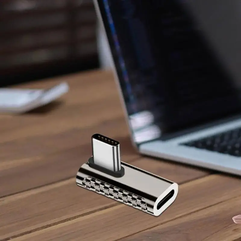 USB C Adapters Straight Angle Adapter Type C Female to Type C Male 20Gbps Fast Data Adapter Converter Charging Adapters