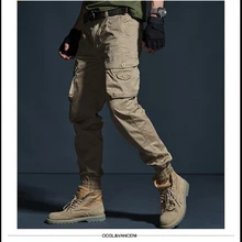  Fashion Cargo Pants Men High Quality Military Joggers Tactical Trousers Sweatpants Male Camouflage Casual Men's Pants Five-Color 